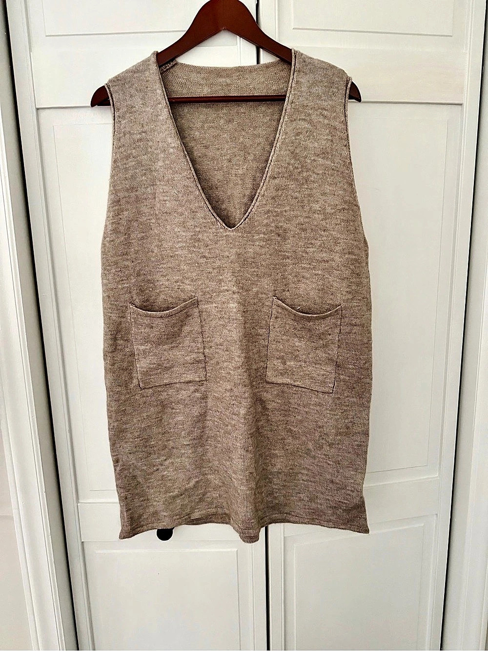 SHEIN Mini Sweater Dress Brown Size Small Like New